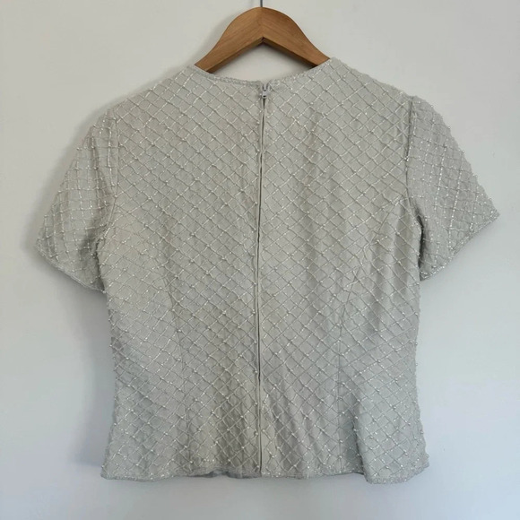 Black Tie Oleg Cassini Beaded top Size: 8P - Picture 2 of 5